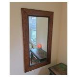 Antique Oak Framed Mirror