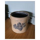 Antique 5 Gallon Stoneware Crock Olean NY