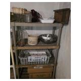 Plastic Shelf & Contents