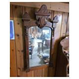 Antique Victorian Carved Wall Mirror