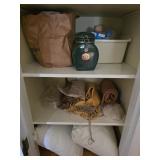Contents of Closet Bottom 3 Shelves