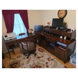 Wooden Computer Desk & Chair