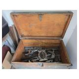 Wooden Chest w/ Bearing Tools