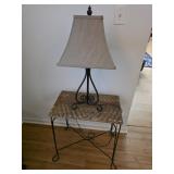 Side Table & Lamp