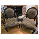 Medallion Back Armchairs