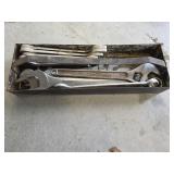 Metal Tray w/ Large Wrenches