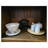 Tea Set & Candle Holders