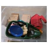 Bin of Gardening Tools / Items