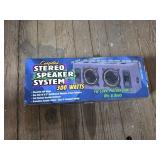 Carpeted 300W Stereo Speaker System