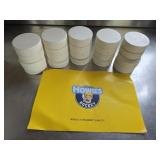 Howies White Hockey Pucks (20)