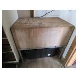 Large Wood Cutting Block Table