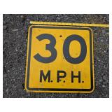 30MPH Metal Sign