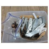 Bin of Joist Hangers, Hinges, Etc.