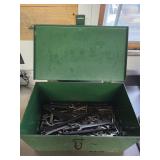 Metal Toolbox w/ Various Wrenches