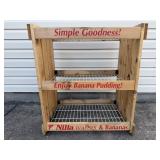 Wooden Nabisco Nilla Waffers Shelf