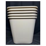 Rubbermaid 7 Gallon Garbage Bins (5)