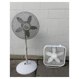 Box and Oscillating Fan