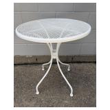 White Metal Outdoor Table