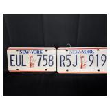 Vintage NY License Plates (2)