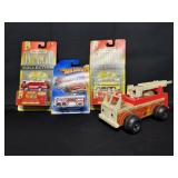 Matchbox, Hot Wheels, Fisher Price Fire Trucks