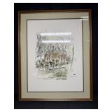 Framed Colonial Williamsburg Artwork