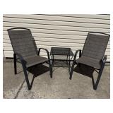 Outdoor Chairs(2) and Side Table