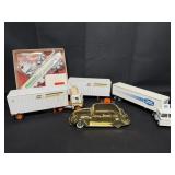 Model Semi Trucks & '36 Gold Plated Chrysler