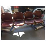 Row of Four Vintage Stadium Seats Ralph Wilson Sta