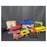 Various Vintage Metal Trucks/Ships