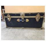 Vintage steamer trunk or footlocker