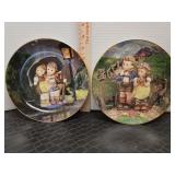 M.J Hummel collector plates. Stormy Weather and