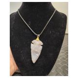 Large Arrowhead necklace w/2 inch extender