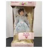 Vintage 1990 Porcelain My first collectors doll.