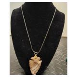 Large Arrowhead necklace w/2in extender