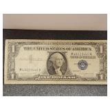 1957 A  Silver certificate $1 bill