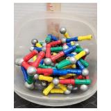 Magnetic building sticks and balls