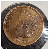 1907 Indian head penny