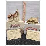 David Winter Cottages with certificate of