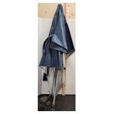 Large umbrella with clamp to clamp on a chair or