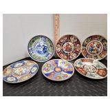 Beautiful porcelain Japanese collector plates