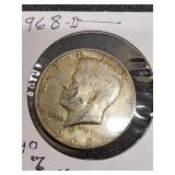 1968 D Kennedy half dollar 40% silver