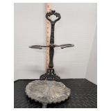Vintage Fireplace tool stand.  Piece broken off.