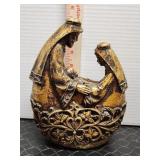 Nativity scene resin statue