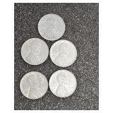 1943 steel pennies qty 5