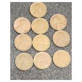 Lincoln head wheat pennies- 1920 1925 1927 1929