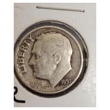 1951 D Silver Roosevelt dime