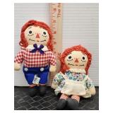 Vintage 1970s Knickerbocker Raggedy Ann and Andy