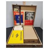 Vintage De luxe microscope set