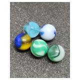 Vintage marbles qty 5