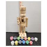 New Nutcracker. Wood. With paints. 12in tall